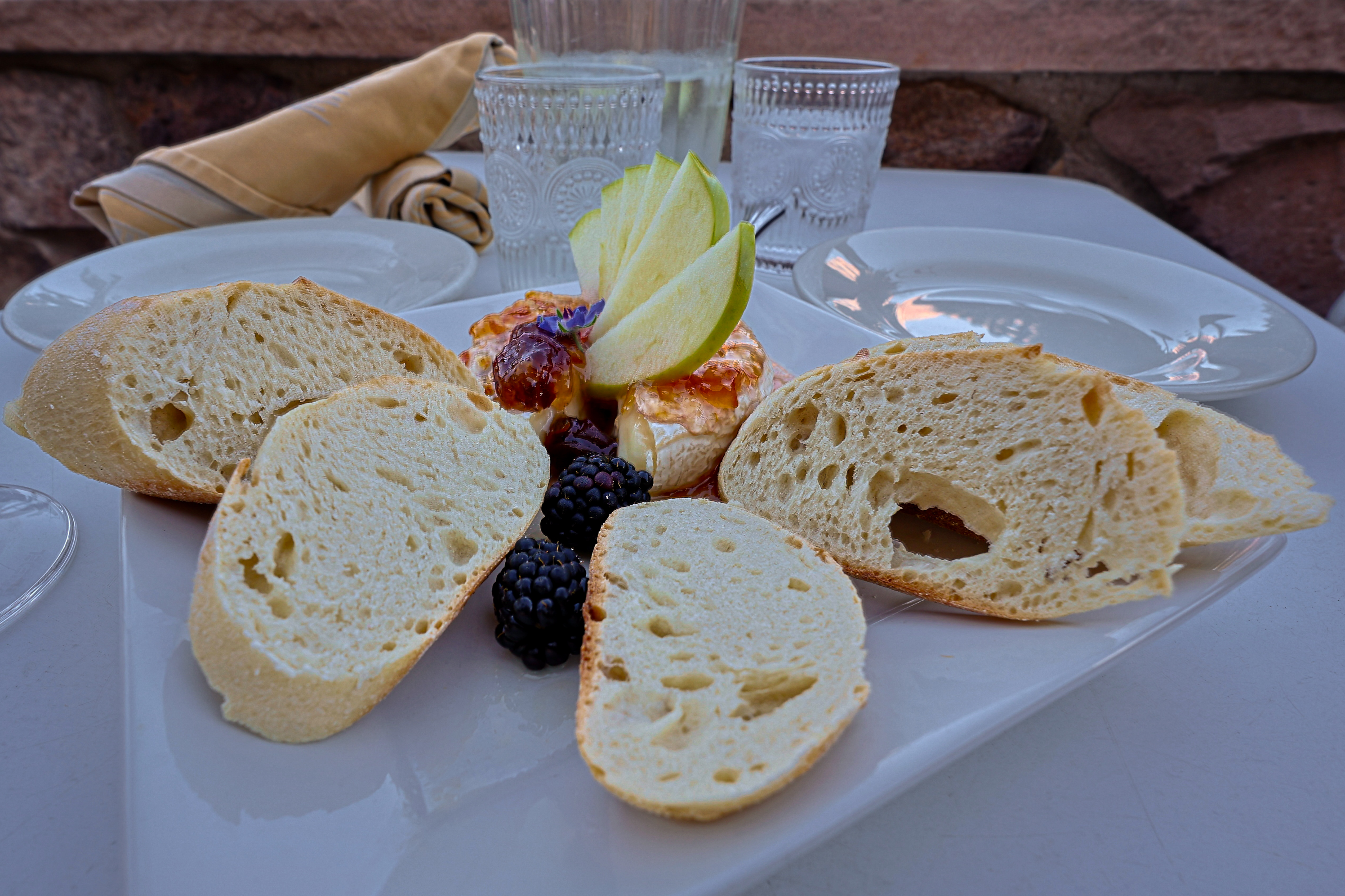 Artfully arranged hospitality dining detail